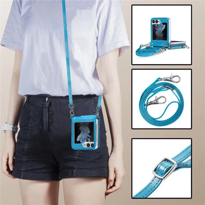 Coque Samsung Galaxy Z Flip 7 FE et Z Flip 6 Portefeuille Bandoulière