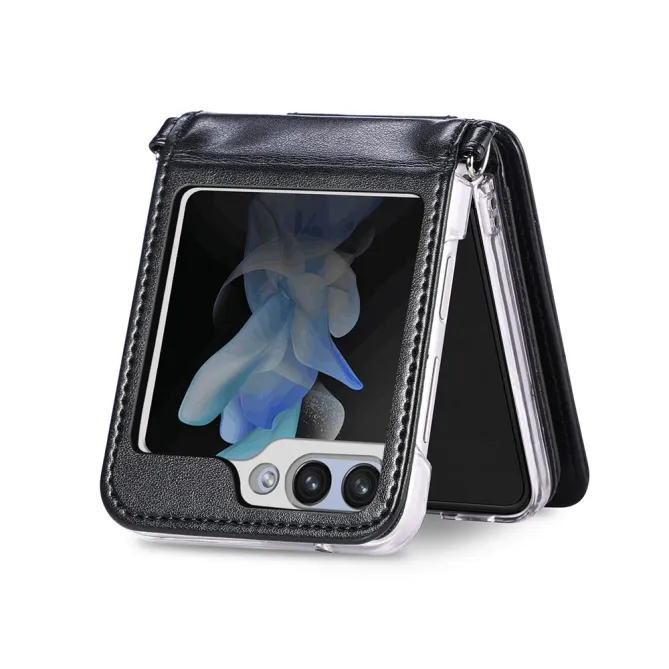 Coque Samsung Galaxy Z Flip 7 FE et Z Flip 6 Portefeuille Bandoulière
