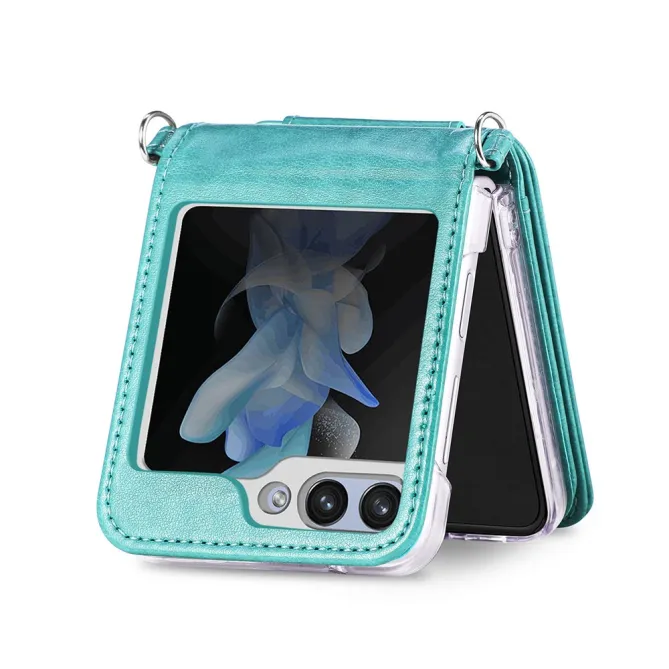 Coque Samsung Galaxy Z Flip 7 FE et Z Flip 6 Portefeuille Bandoulière