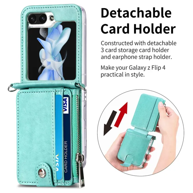Coque Samsung Galaxy Z Flip 7 FE et Z Flip 6 Portefeuille Bandoulière