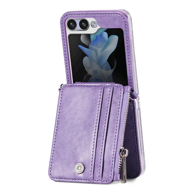 Coque Samsung Galaxy Z Flip 7 FE et Z Flip 6 Portefeuille Bandoulière