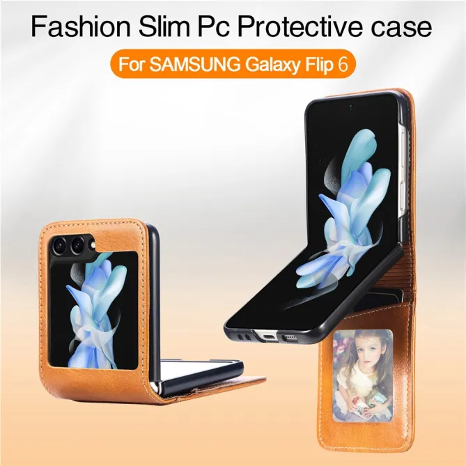 Coque Samsung Galaxy Z Flip 7 FE et Z Flip 6 Multi Porte-Cartes Photo