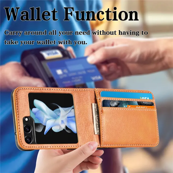 Coque Samsung Galaxy Z Flip 7 FE et Z Flip 6 Multi Porte-Cartes Photo