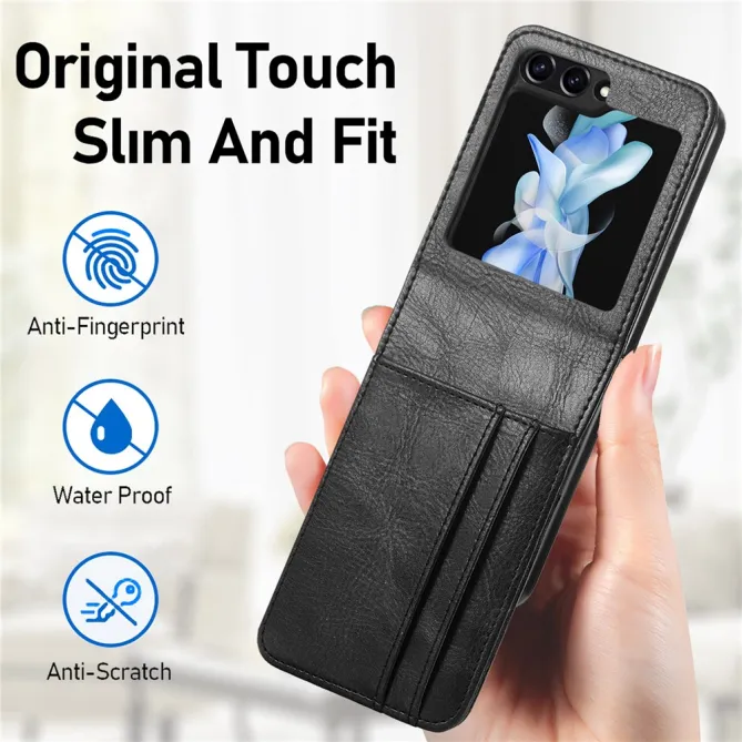 Coque Samsung Galaxy Z Flip 7 FE et Z Flip 6 Multi Porte-Cartes Photo