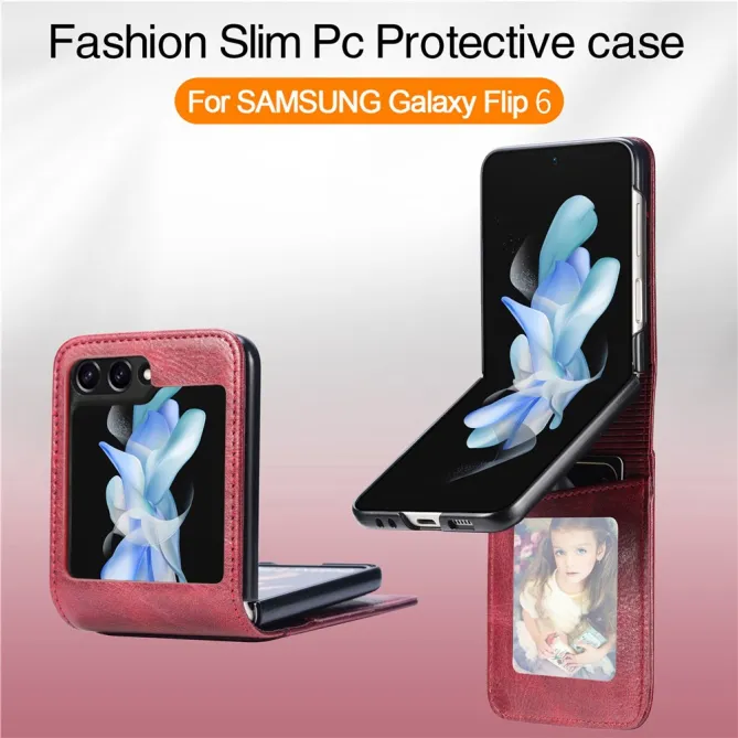 Coque Samsung Galaxy Z Flip 7 FE et Z Flip 6 Multi Porte-Cartes Photo