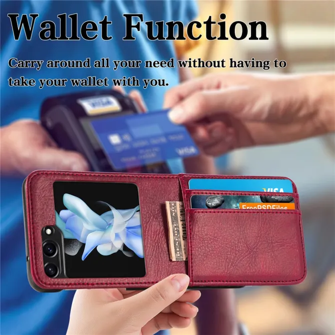 Coque Samsung Galaxy Z Flip 7 FE et Z Flip 6 Multi Porte-Cartes Photo
