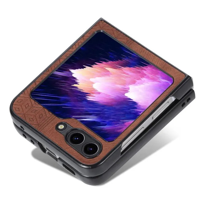 Coque Samsung Galaxy Z Flip7 FE / Z Flip6 AZNS Style Cuir