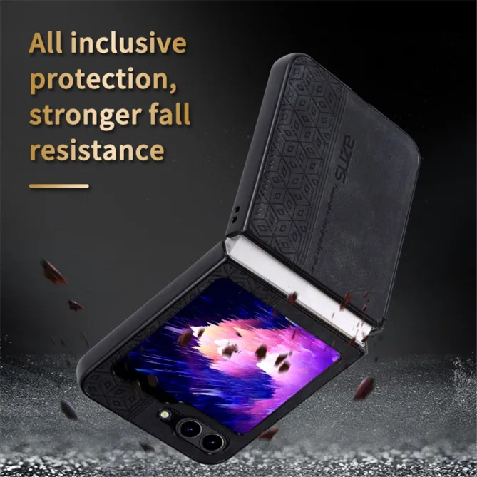 Coque Samsung Galaxy Z Flip7 FE / Z Flip6 AZNS Style Cuir