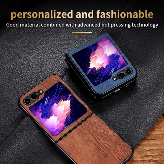 Coque Samsung Galaxy Z Flip7 FE / Z Flip6 AZNS Style Cuir