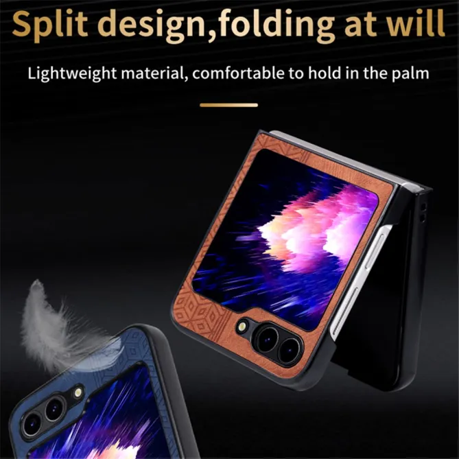 Coque Samsung Galaxy Z Flip7 FE / Z Flip6 AZNS Style Cuir