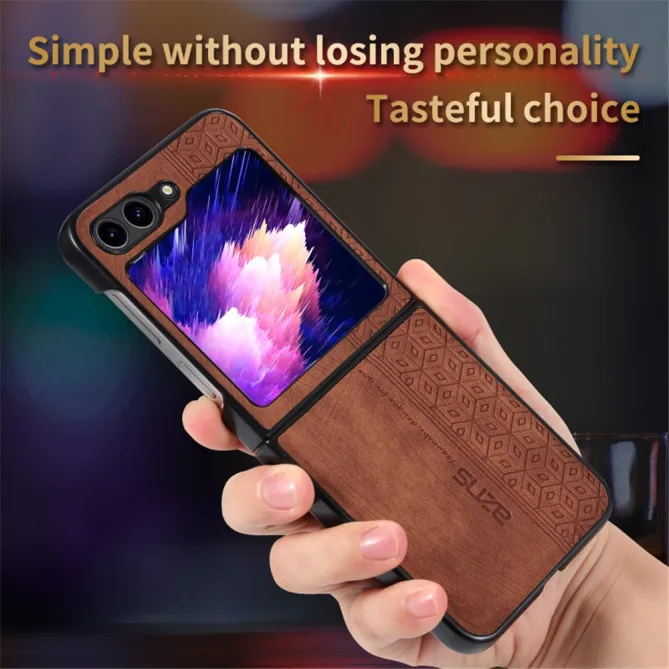 Coque Samsung Galaxy Z Flip7 FE / Z Flip6 AZNS Style Cuir