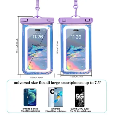 Pochette Étanche pour Natation et Plongée - IPX8, Compatible Écran Tactile