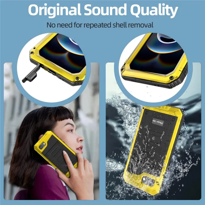 Coque iPhone 17e et 16e Métal Silicone IP68 Étanche
