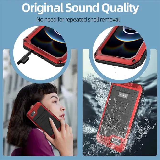 Coque iPhone 17e et 16e Métal Silicone IP68 Étanche