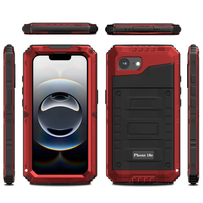 Coque iPhone 17e et 16e Métal Silicone IP68 Étanche
