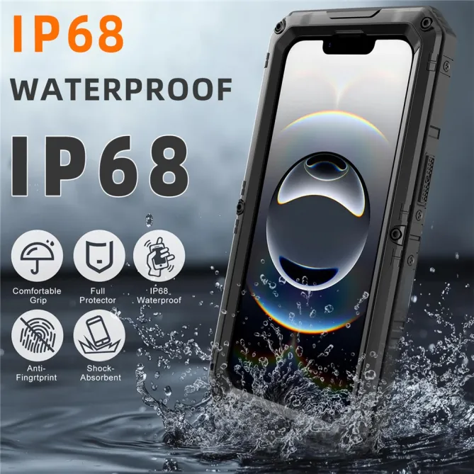Coque iPhone 17e et 16e Métal Silicone IP68 Étanche