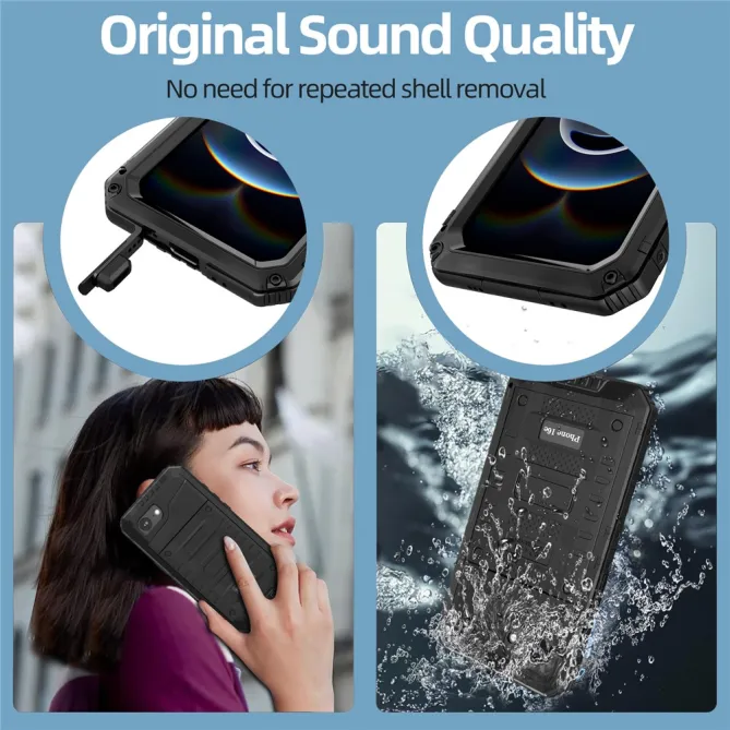 Coque iPhone 17e et 16e Métal Silicone IP68 Étanche