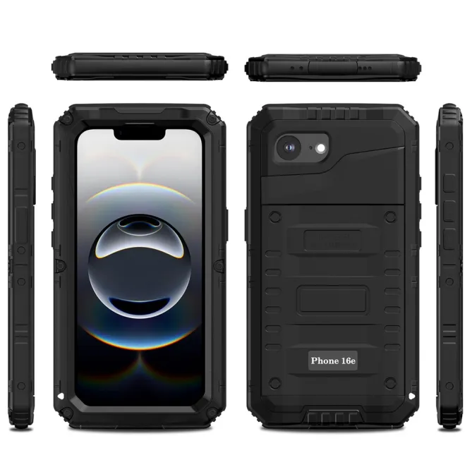 Coque iPhone 17e et 16e Métal Silicone IP68 Étanche