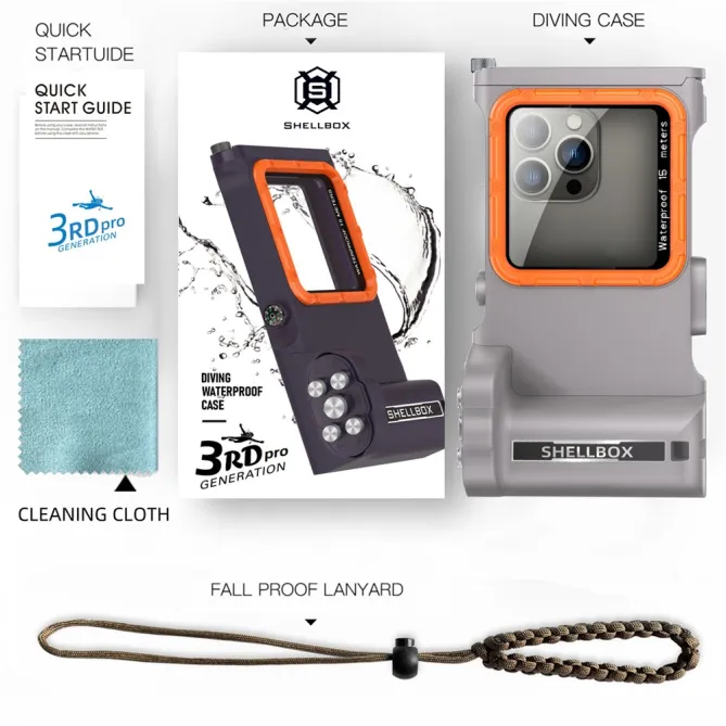Caisson Étanche de Plongée Universel - IP68, 15 Mètres, Compatible Bluetooth