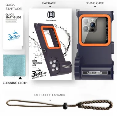 Caisson Étanche de Plongée Universel - IP68, 15 Mètres, Compatible Bluetooth Bleu Foncé - photo 21