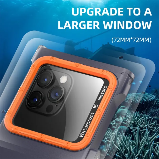 Caisson Étanche de Plongée Universel - IP68, 15 Mètres, Compatible Bluetooth