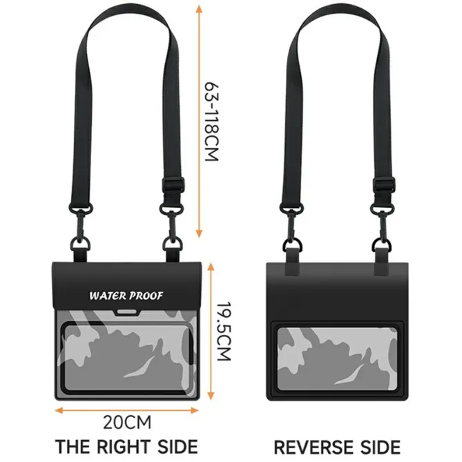 Pochette Étanche Multifonction avec Bandoulière Réglable - IPX7