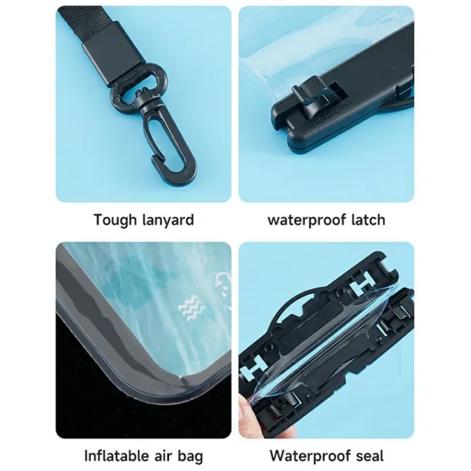 Pochette Étanche avec Clip de Fermeture - IPX8, 30 Mètres