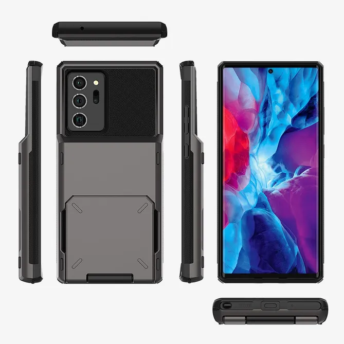Coque Samsung Galaxy Note 20 Ultra Porte-Cartes à Volet Rabattable