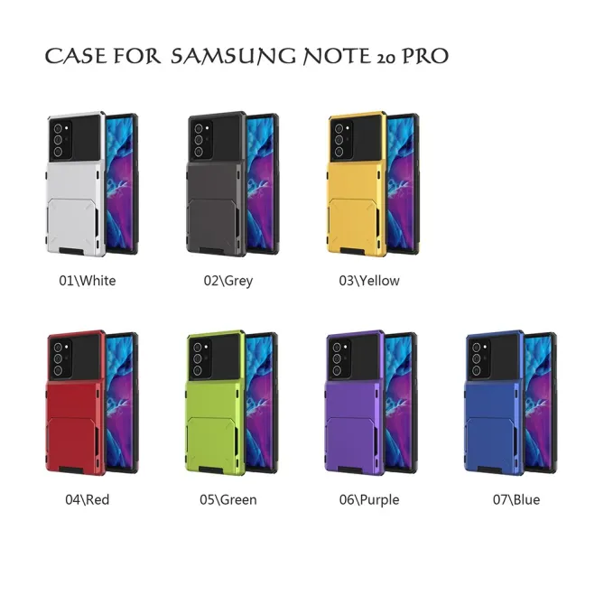 Coque Samsung Galaxy Note 20 Ultra Porte-Cartes à Volet Rabattable