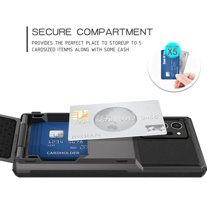 Coque Samsung Galaxy Note 20 Ultra Porte-Cartes à Volet Rabattable