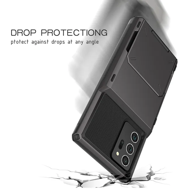Coque Samsung Galaxy Note 20 Ultra Porte-Cartes à Volet Rabattable
