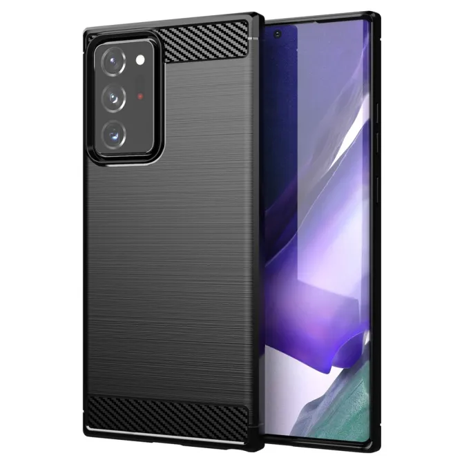 Coque Samsung Galaxy Note 20 Ultra effet brossé silicone