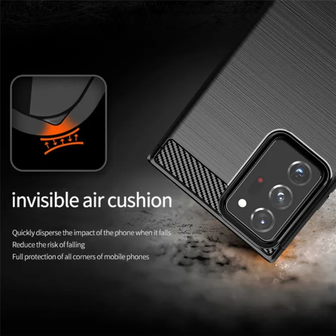 Coque Samsung Galaxy Note 20 Ultra effet brossé silicone