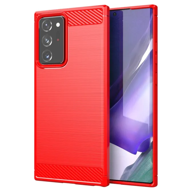 Coque Samsung Galaxy Note 20 Ultra effet brossé silicone