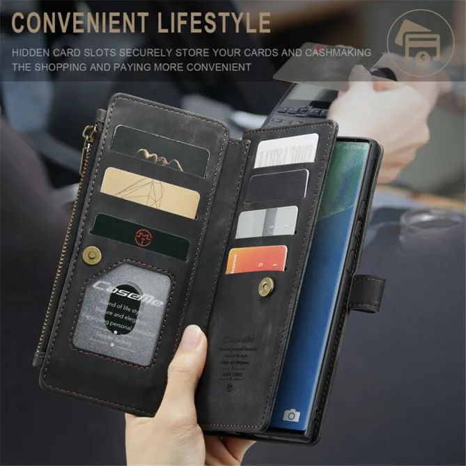 Étui Portefeuille Samsung Galaxy Note 20 Ultra C30 Zip et Multi Rangements