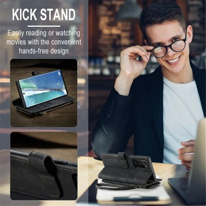 Étui Portefeuille Samsung Galaxy Note 20 Ultra C30 Zip et Multi Rangements