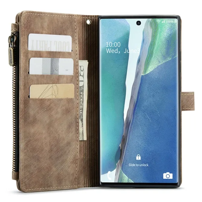 Étui Portefeuille Samsung Galaxy Note 20 Ultra C30 Zip et Multi Rangements