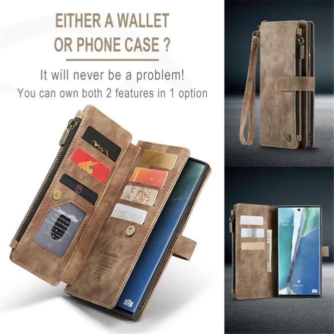 Étui Portefeuille Samsung Galaxy Note 20 Ultra C30 Zip et Multi Rangements