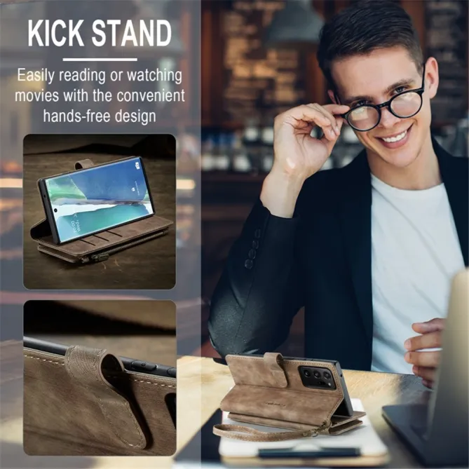 Étui Portefeuille Samsung Galaxy Note 20 Ultra C30 Zip et Multi Rangements