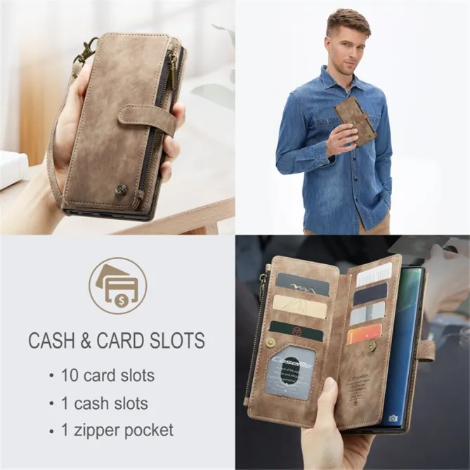 Étui Portefeuille Samsung Galaxy Note 20 Ultra C30 Zip et Multi Rangements