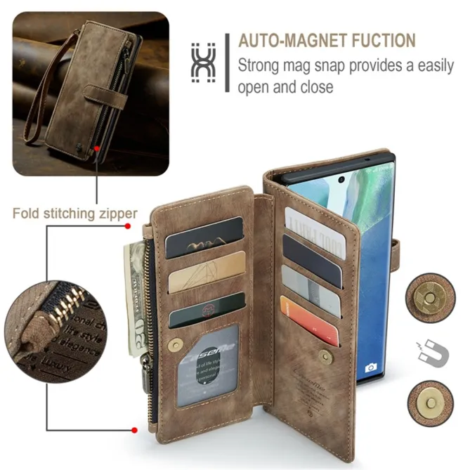 Étui Portefeuille Samsung Galaxy Note 20 Ultra C30 Zip et Multi Rangements