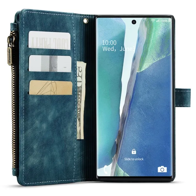 Étui Portefeuille Samsung Galaxy Note 20 Ultra C30 Zip et Multi Rangements