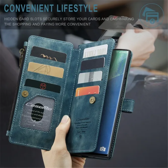 Étui Portefeuille Samsung Galaxy Note 20 Ultra C30 Zip et Multi Rangements