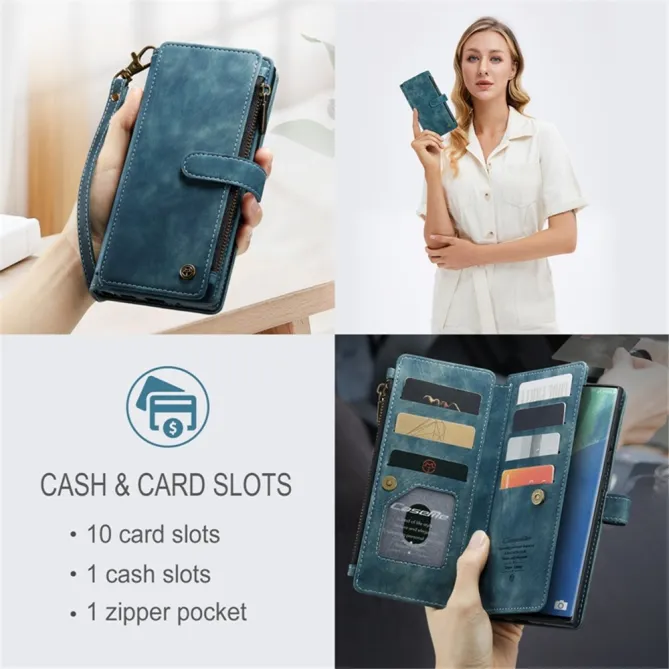 Étui Portefeuille Samsung Galaxy Note 20 Ultra C30 Zip et Multi Rangements