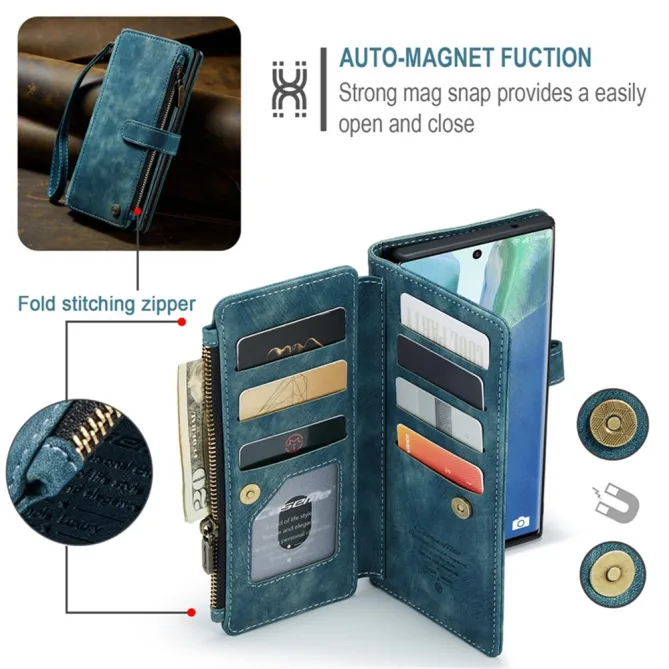 Étui Portefeuille Samsung Galaxy Note 20 Ultra C30 Zip et Multi Rangements