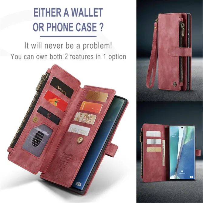 Étui Portefeuille Samsung Galaxy Note 20 Ultra C30 Zip et Multi Rangements