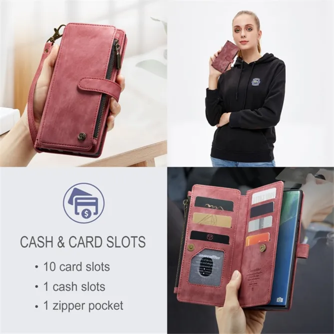 Étui Portefeuille Samsung Galaxy Note 20 Ultra C30 Zip et Multi Rangements