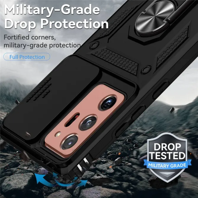 Coque Samsung Galaxy Note 20 Ultra Support Rotatif et Volet de Confidentialité