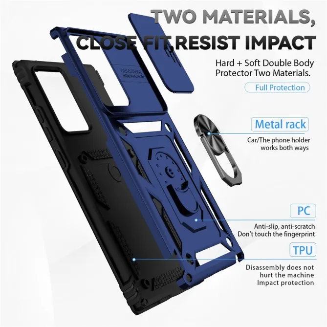 Coque Samsung Galaxy Note 20 Ultra Support Rotatif et Volet de Confidentialité