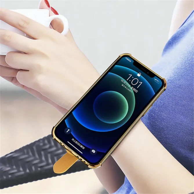 Coque Samsung Galaxy Note 20 Ultra Effet Croco avec Sangle Poignet